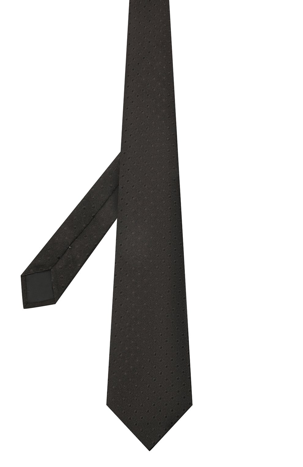 Шелковый галстук LANVIN черного цвета по цене 12600 руб., арт. 2050/TIE, фото 2 Шелковый галстук LANVIN, арт. 2050/TIE, фото 2