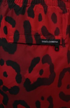 Мужские плавки-шорты DOLCE & GABBANA красного цвета, арт. M4A06T/FHMJD | Фото 4 (Региональные ограничения белый список (Axapta Mercury): Не проставлено; Материал внешний: Синтетический материал; Принт: С принтом; Материал сплава: Проставлено; Нос: Не проставлено; Мужское Кросс-КТ: плавки-шорты)