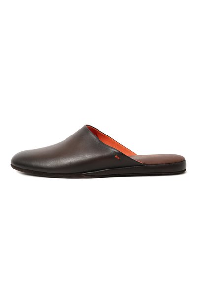Кожаные домашние туфли SANTONI, арт. PMXXA1644XXX1CLBT50, фото 4