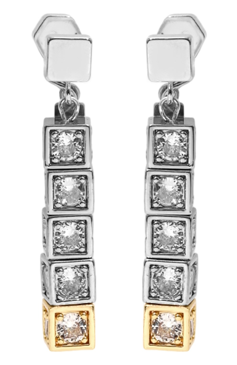 Серьги VIEN серебряного цвета по цене 21900 руб., арт. 2424-165_1, фото 1 Серьги VIEN, арт. 2424-165_1, фото 1