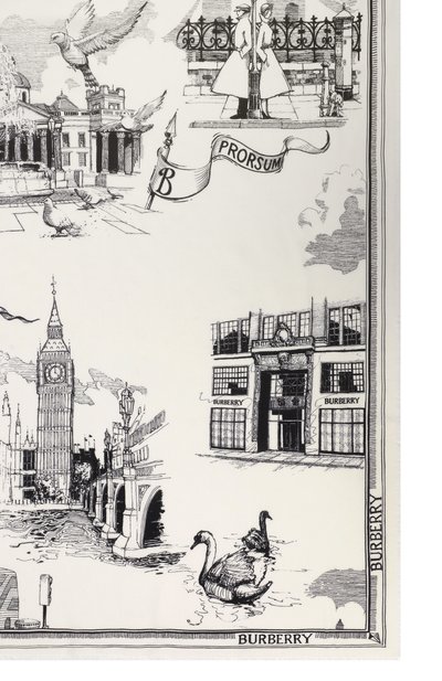 Палантин из шелка и шерсти BURBERRY, арт. 8111251, фото 4