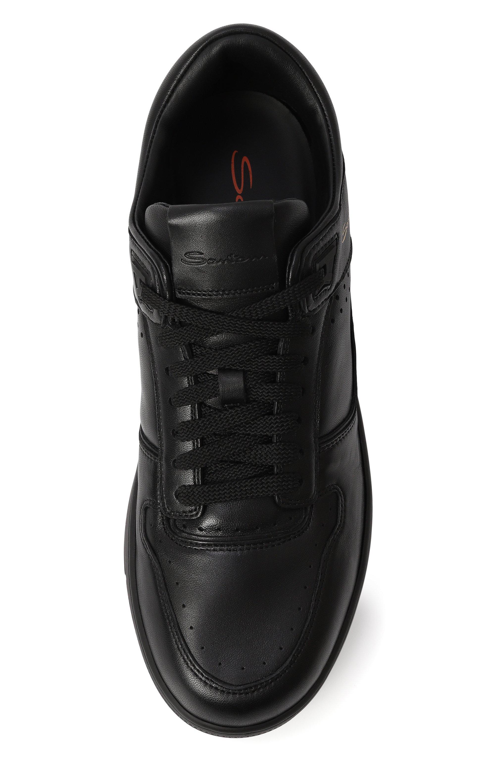 Кожаные кеды sneak-air SANTONI, арт. MBSG22015NERRESS, фото 6