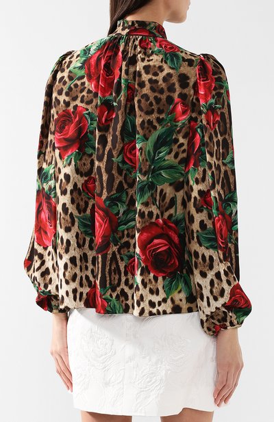 Шелковая блузка DOLCE & GABBANA, арт. F71P8T/FSAXZ, фото 4