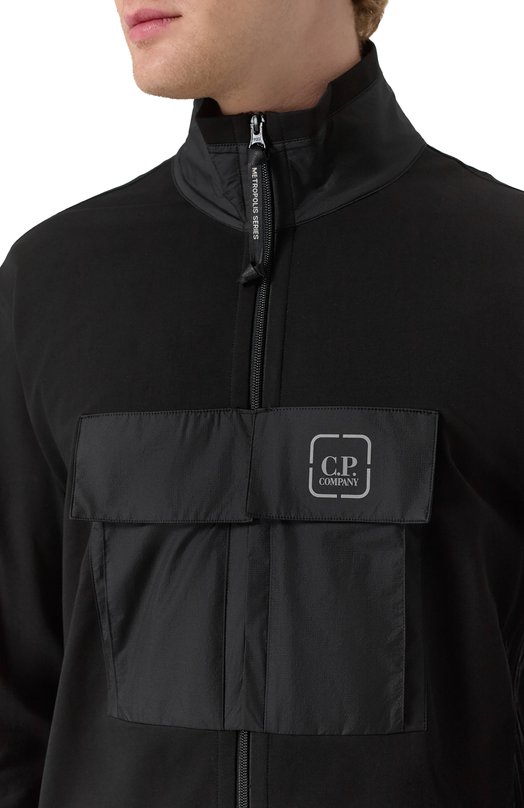 Хлопковая толстовка C.P. Company 18CLSS012A006452M Чёрный  18CLSS012A006452M Фото 5