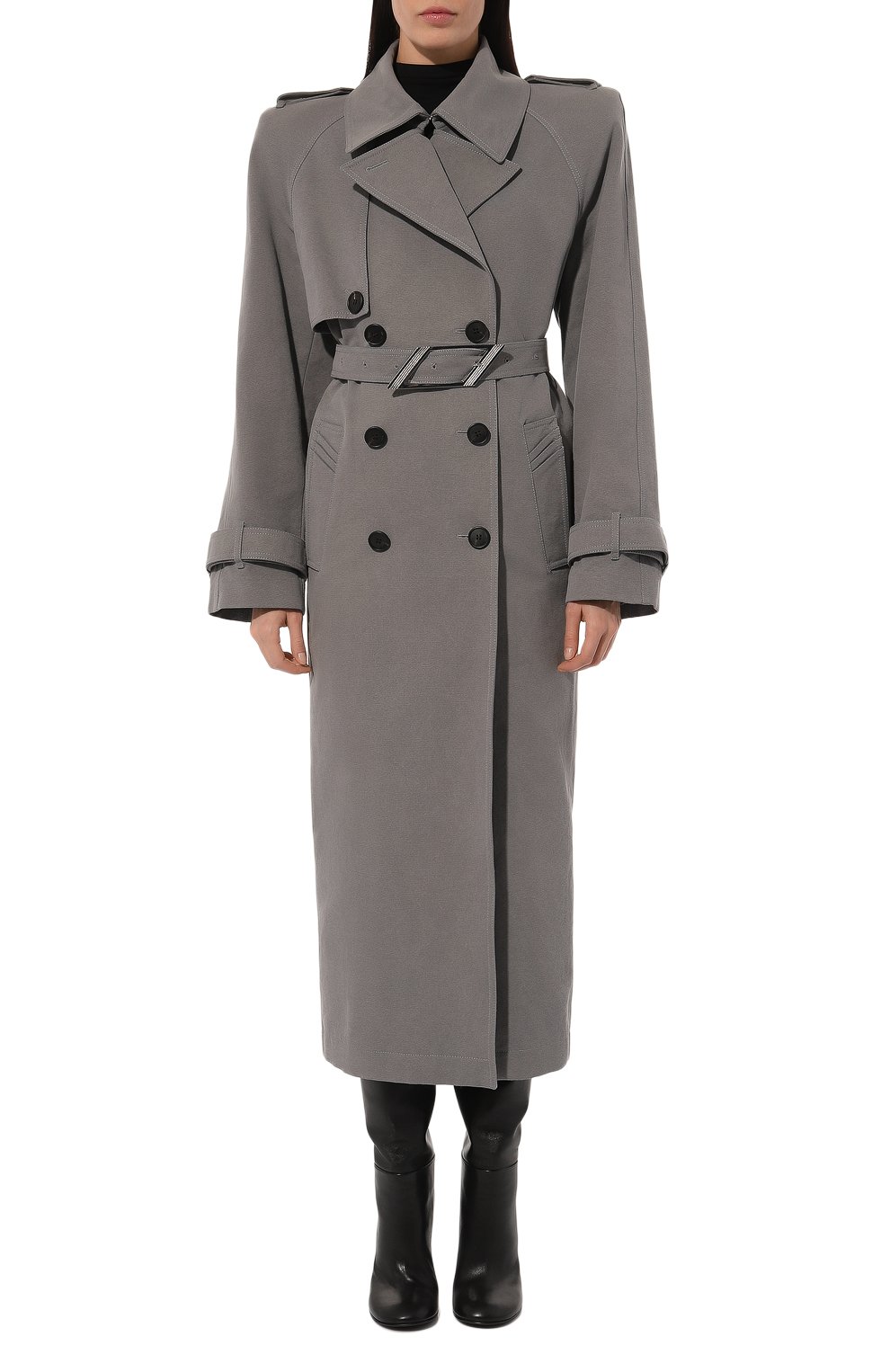 Хлопковый тренч THE ATTICO, арт. 247WCC68, фото 3