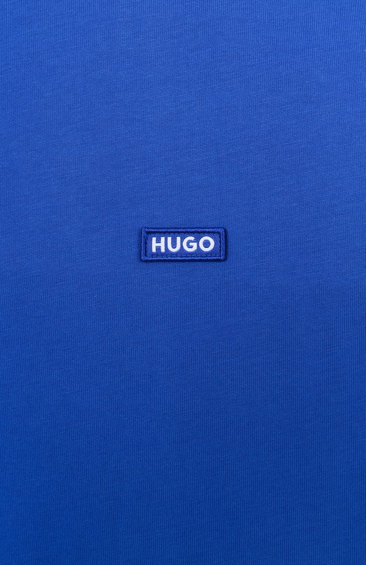 Хлопковая футболка HUGO Blue 50509991 Синий  50509991 Фото 6