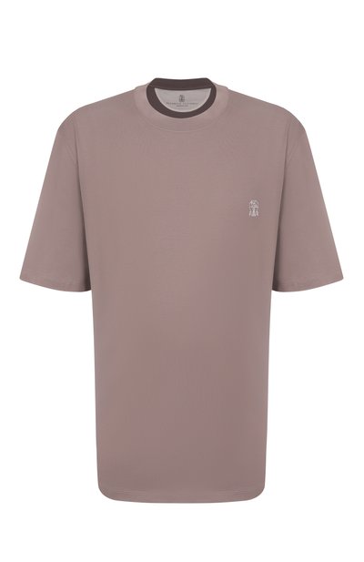 Мужская хлопковая футболка BRUNELLO CUCINELLI, арт. M0B138440W