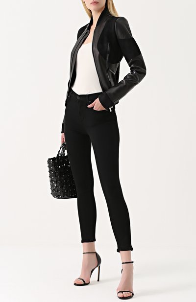 Укороченные джинсы-скинни CITIZENS OF HUMANITY черного цвета по цене 35000 руб., арт. 1487C-688, фото 2 Укороченные джинсы-скинни CITIZENS OF HUMANITY, арт. 1487C-688, фото 2