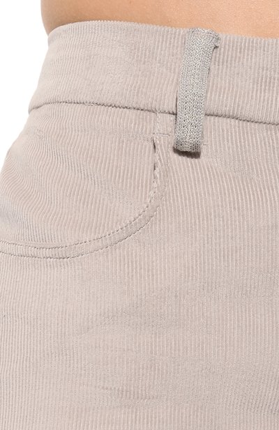 Вельветовые брюки LORENA ANTONIAZZI светло-серого цвета по цене 59150 руб., арт. I2450PA98A/4245, фото 5 Вельветовые брюки LORENA ANTONIAZZI, арт. I2450PA98A/4245, фото 5