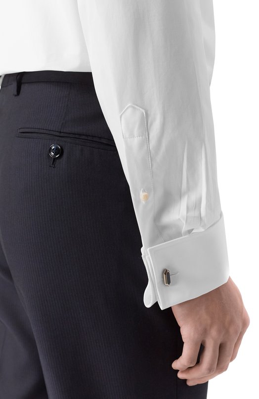Хлопковая сорочка Canali CCL7018/GA60130_ Белый  CCL7018/GA60130_ Фото 5