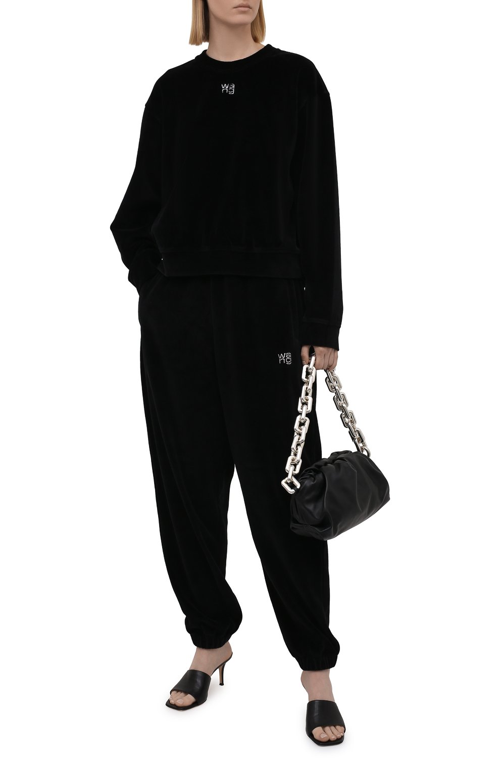 Хлопковые джоггеры ALEXANDERWANG.T, арт. 4CC3214111, фото 2