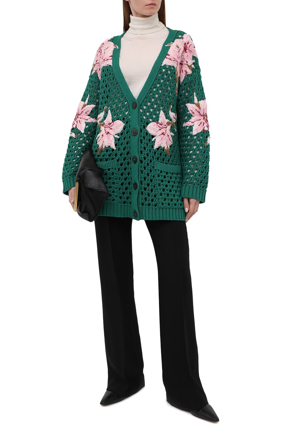 Хлопковый кардиган VALENTINO, арт. VB0KA02C6DT, фото 2