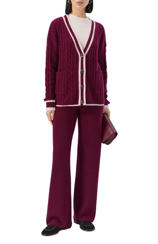 Кашемировый кардиган Addicted AD2506 Бордовый  AD2506 Фото 2