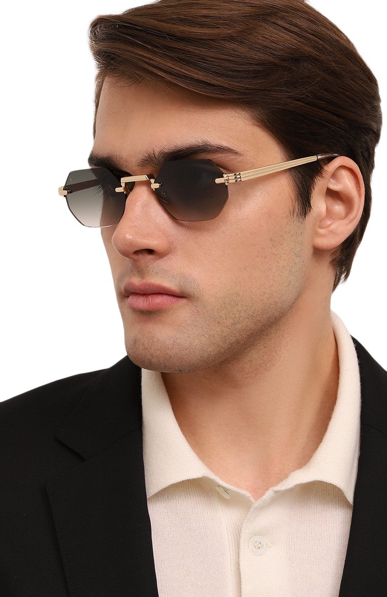 Женские солнцезащитные очки BALI EYEWEAR зеленого цвета, арт. B24 C6 | Фото 3 (Региональные ограничения белый список (Axapta Mercury): Не проставлено; Нос: Не проставлено; Материал: Металл; Кросс-КТ: С/з-унисекс; Тип очков: С/з; Очки форма: Квадратные, Безоправные; Оптика Гендер: оптика-унисекс)