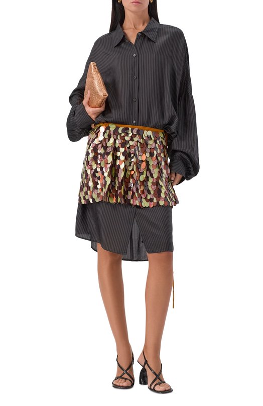 Юбка из вискозы Dries Van Noten 010602-2317-701 Разноцветный  010602-2317-701 Фото 2