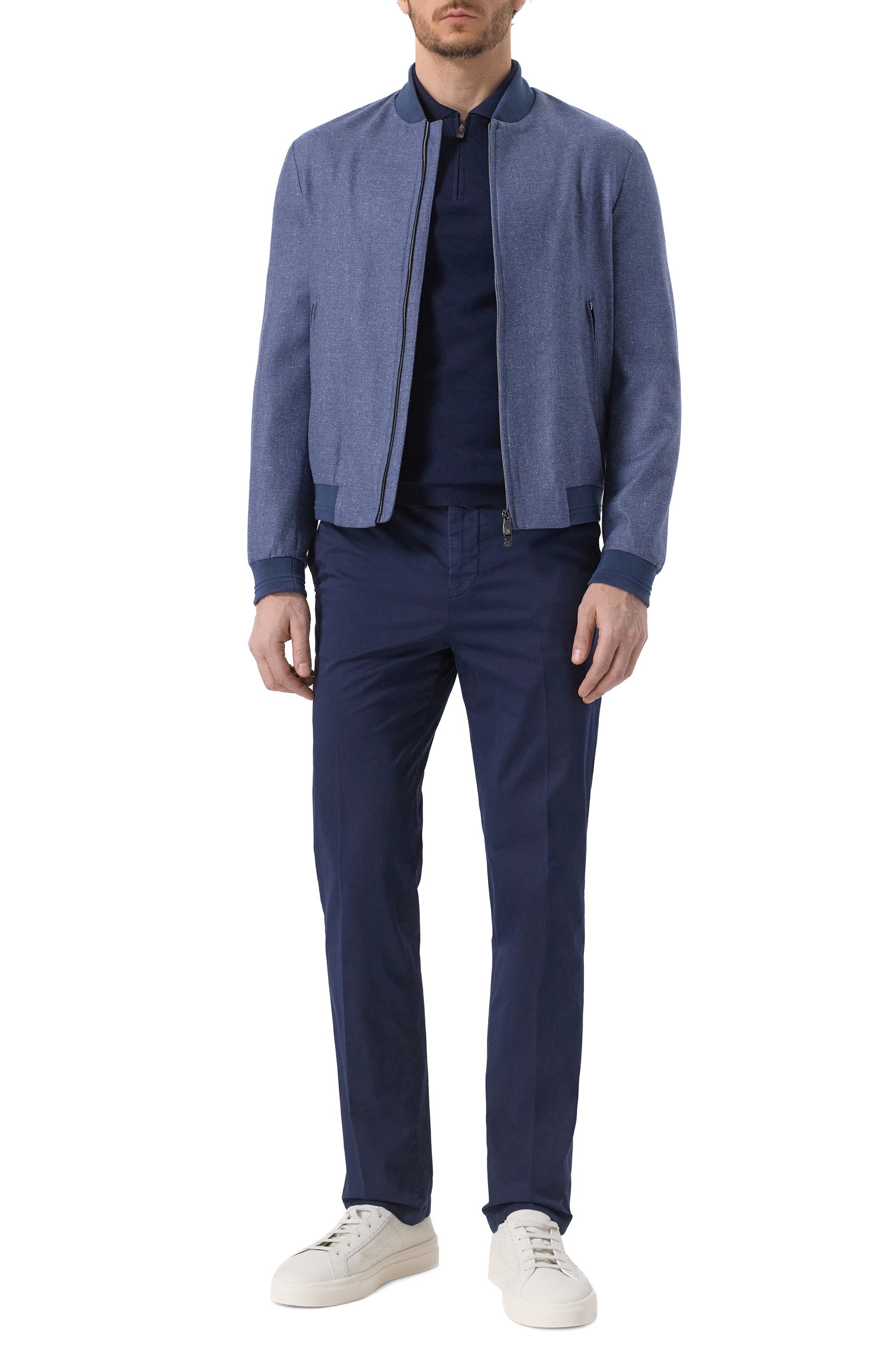 Бомбер из шелка и шерсти CORNELIANI, арт. 25L588-2518264, фото 2