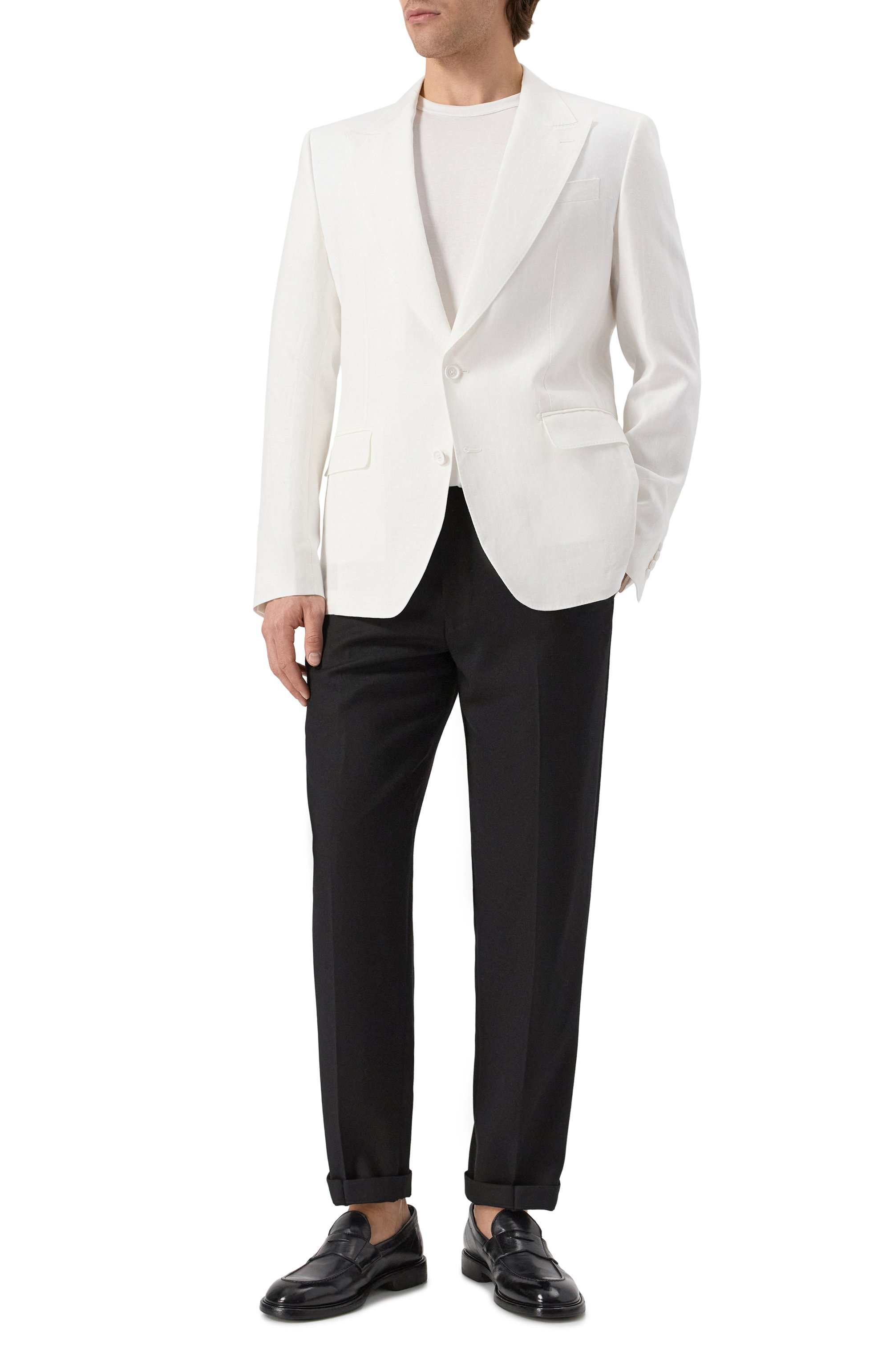 Льняной пиджак DOLCE & GABBANA, арт. G2QS6T/FU4MC, фото 2