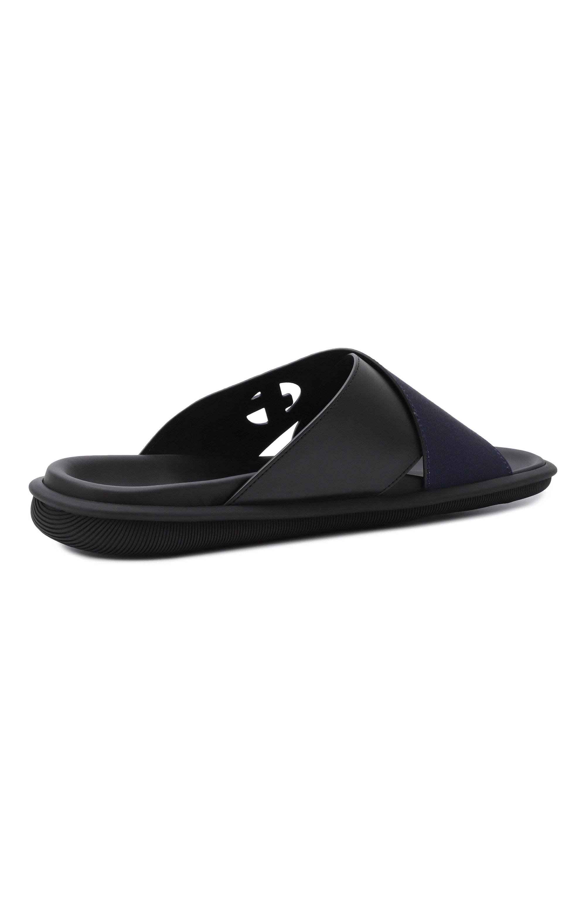 Кожаные шлепанцы GIORGIO ARMANI, арт. X2P096/XR382, фото 5