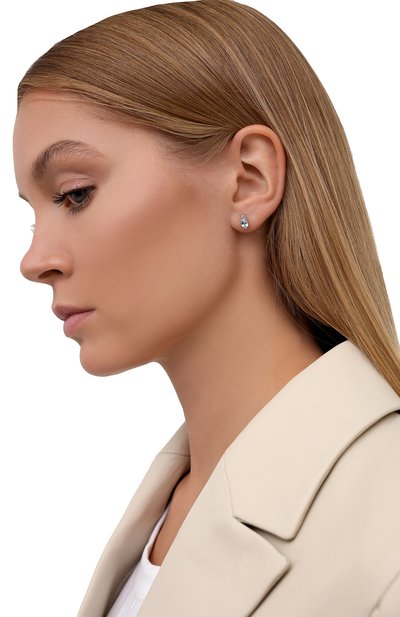 Серьги-пусеты с голубым топазом MOONKA, арт. ec-ser-btpz, фото 2