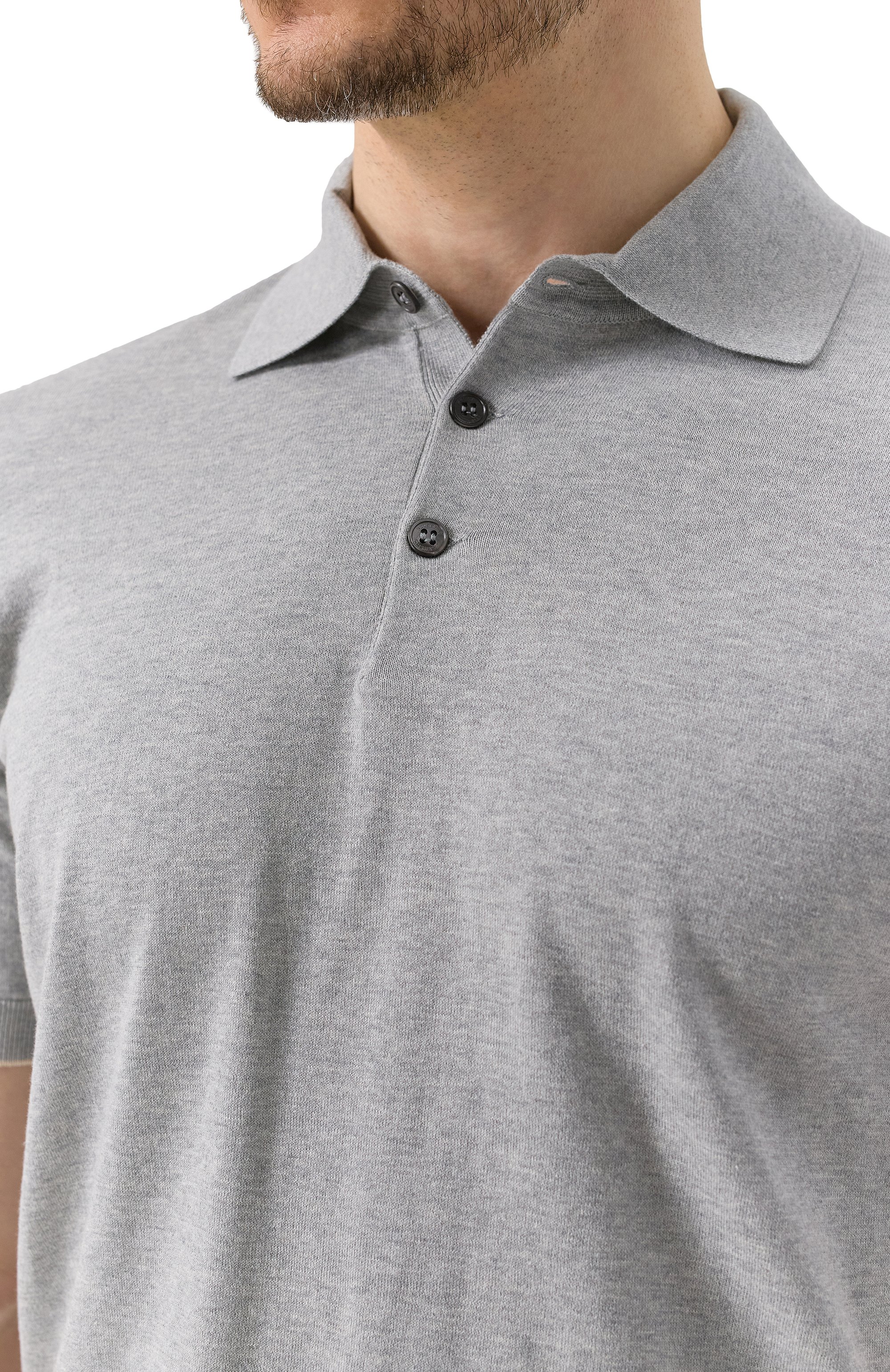 Хлопковое поло BRUNELLO CUCINELLI, арт. M29800125, фото 5