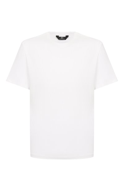 Мужская хлопковая футболка 7 FOR ALL MANKIND, арт. 7MR01237-WHT