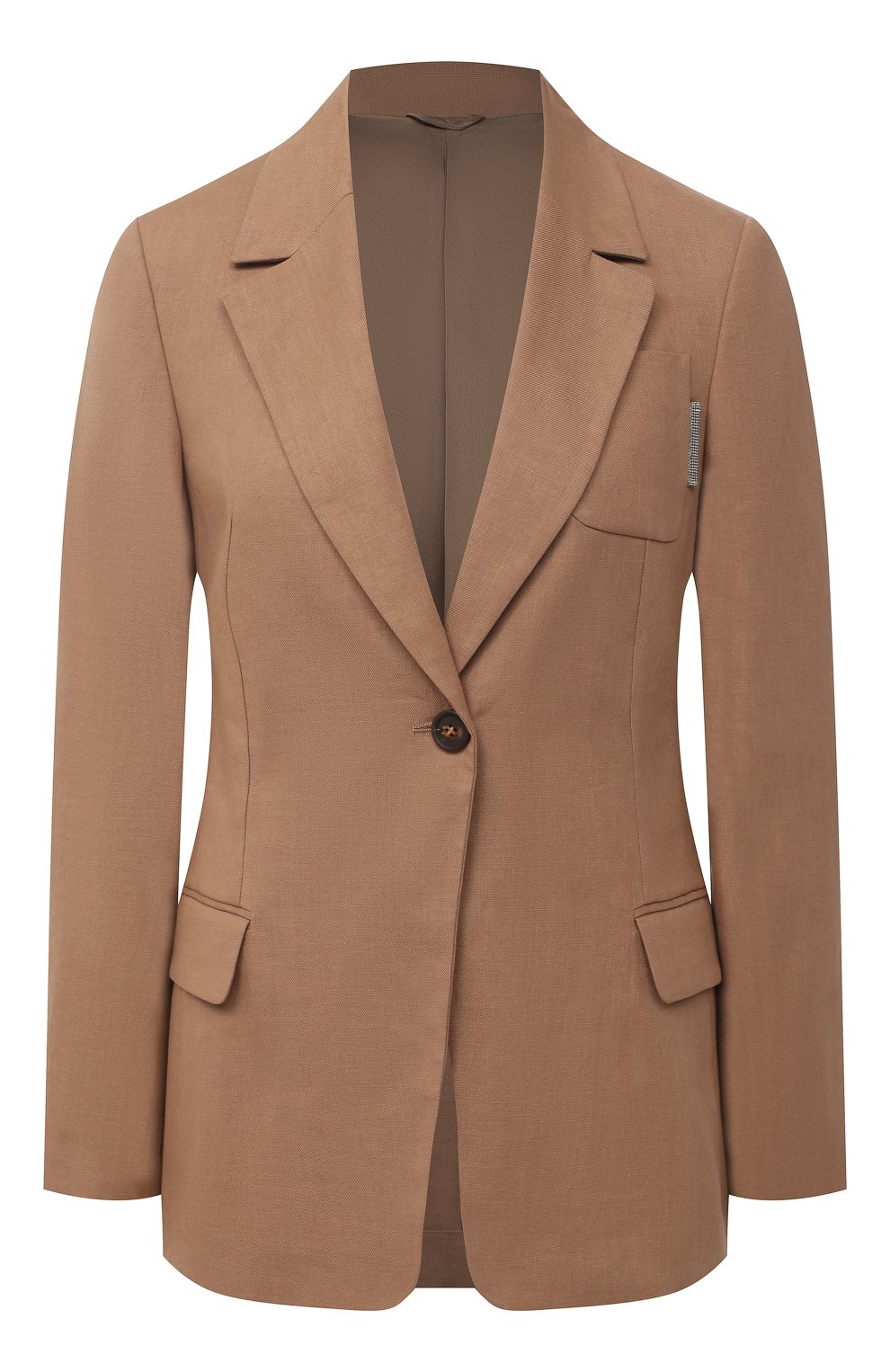 Жакет изо льна и хлопка BRUNELLO CUCINELLI, арт. MF5912021, фото 1