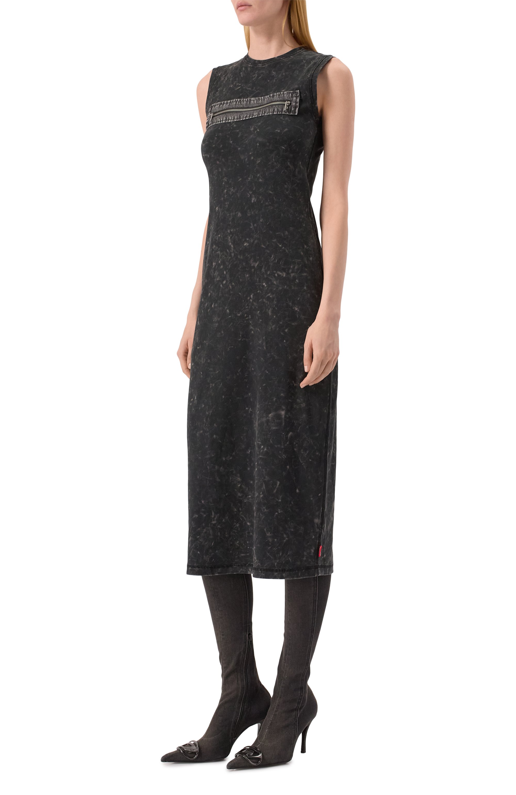 Хлопковое платье DIESEL, арт. A17646/0AKBU, фото 3