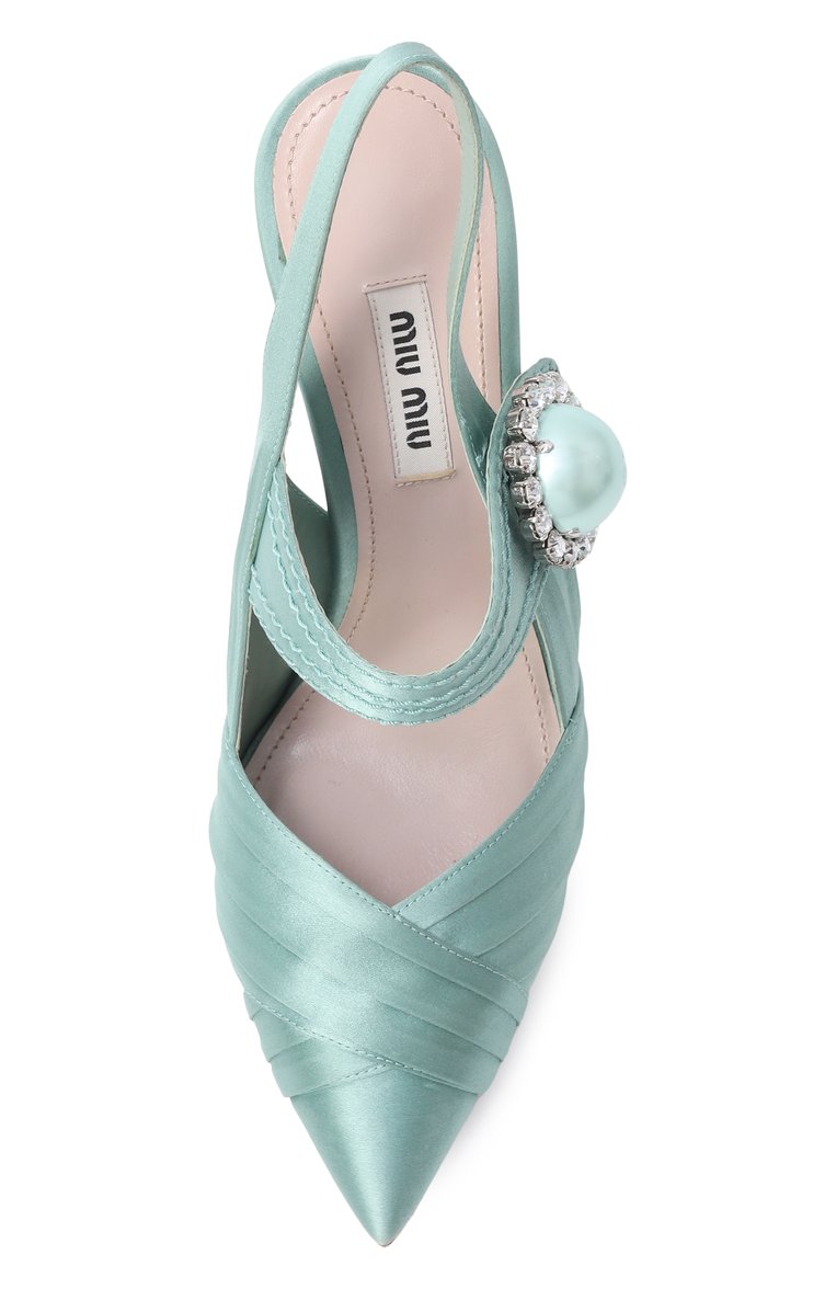 Текстильные туфли MIU MIU, арт. 5I202B-ZIZ-F0092-105, фото 4