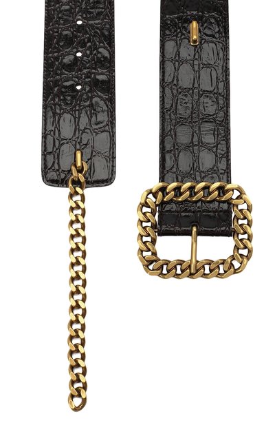 Кожаный ремень SAINT LAURENT, арт. 640570/1ZQ4W, фото 2