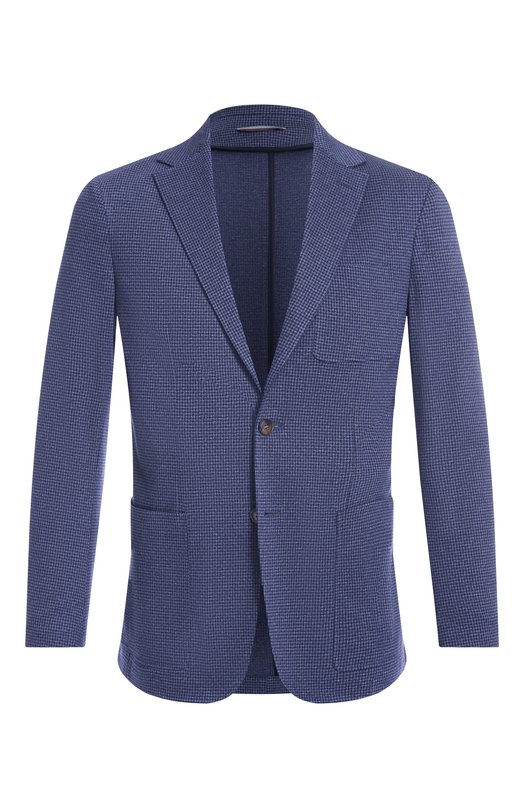 Хлопковый пиджак Canali J0147/JJ02991 Синий J0147/JJ02991