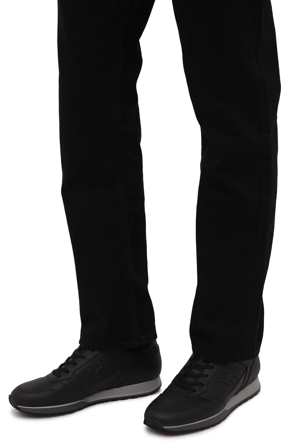 Кожаные кроссовк и на шнуровке HOGAN, арт. HXM3210Y850KLA, фото 3