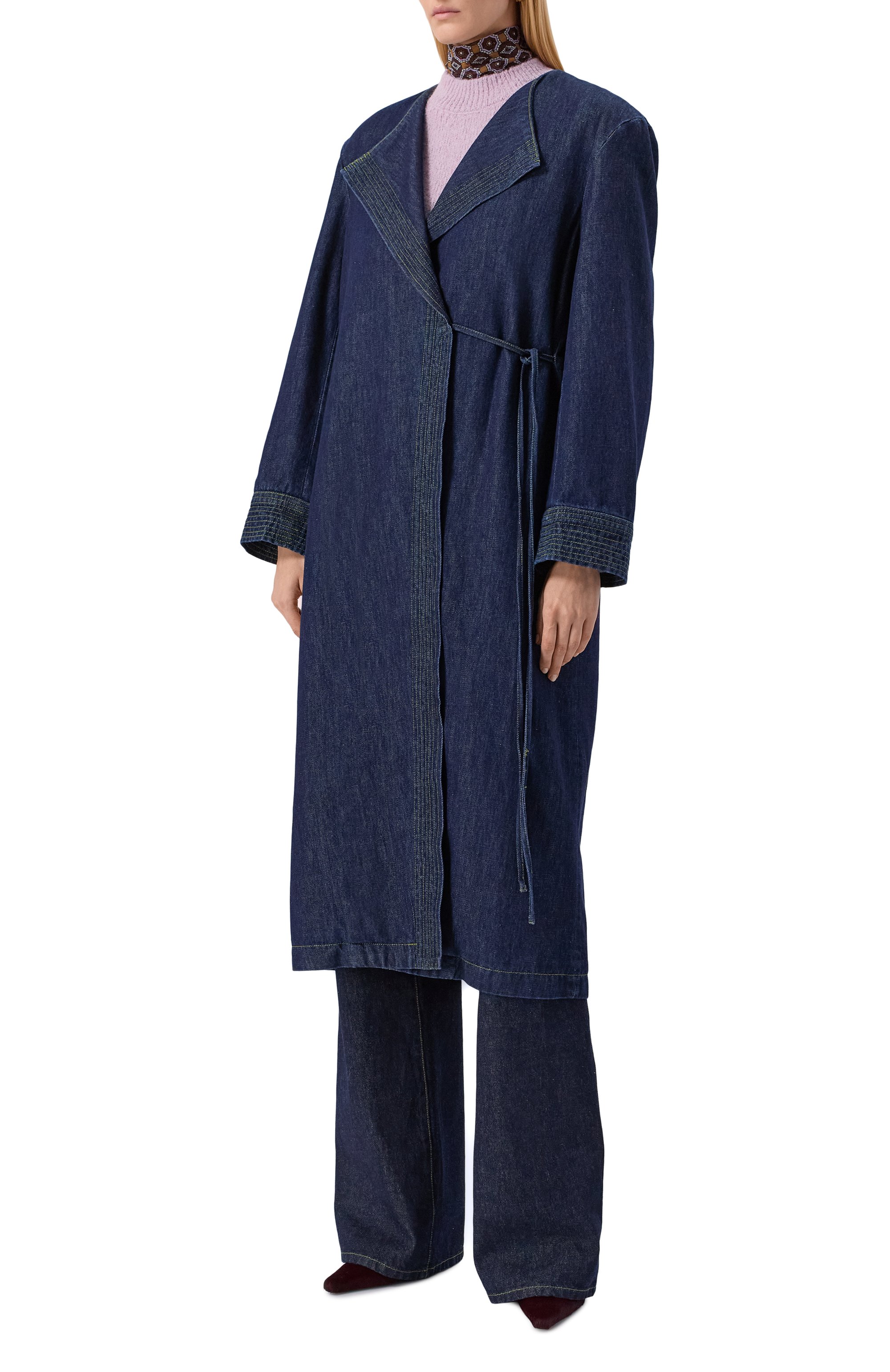 Джинсовое пальто DRIES VAN NOTEN, арт. 010265-2381-507, фото 3