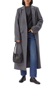 Женская сумка le 5 à 7 supple baby SAINT LAURENT черного цвета, арт. 809461/AADUU | Фото 8 (Размер: mini; Материал: Натуральная кожа; Материал сплава: Проставлено; Драгоценные камни: Проставлено)