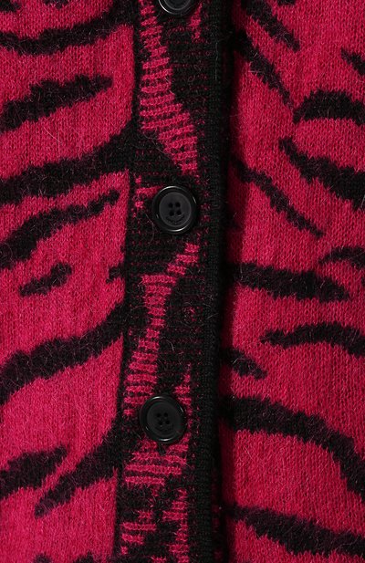 Кардиган SAINT LAURENT фуксия цвета по цене 134500 руб., арт. 586762/YAHE2, фото 5 Кардиган SAINT LAURENT, арт. 586762/YAHE2, фото 5
