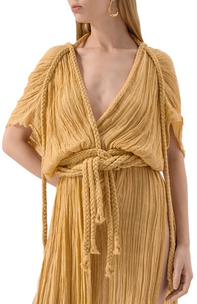 Хлопковое платье KASIA KULENTY, арт. AURA DUSTER G0WN, фото 5