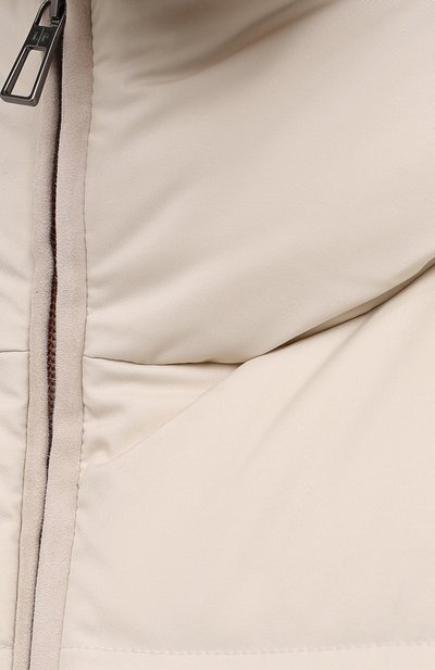 Пуховый жилет LORO PIANA светло-бежевого цвета по цене 227000 руб., арт. FAL4281, фото 5 Пуховый жилет LORO PIANA, арт. FAL4281, фото 5