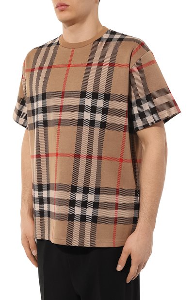 Хлопковая футболка BURBERRY, арт. 8072665, фото 3