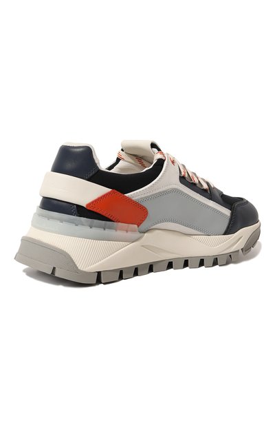 Комбинированные кроссовки SANTONI разноцветного цвета по цене 69950 руб., арт. MBIH21877BGAGCSAU55, фото 5 Комбинированные кроссовки SANTONI, арт. MBIH21877BGAGCSAU55, фото 5