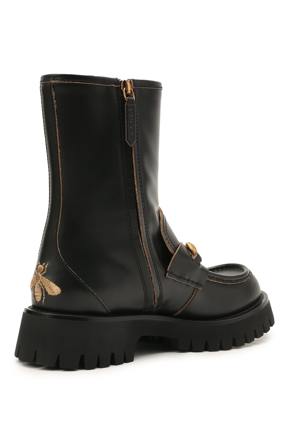 Кожаные ботинки GUCCI, арт. 643900/DS800, фото 4