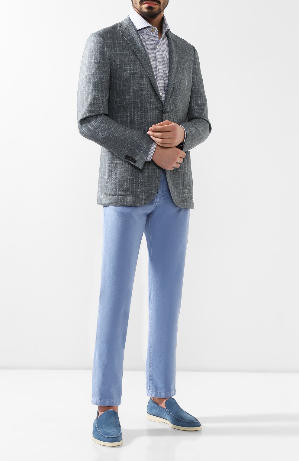 Замшевые лоферы summer walk LORO PIANA, арт. FAE8124, фото 2