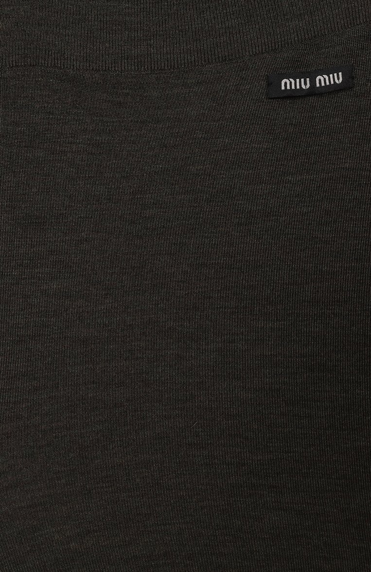 Шерстяные шорты MIU MIU, арт. MMP140-1VKE-F0ZFT, фото 4
