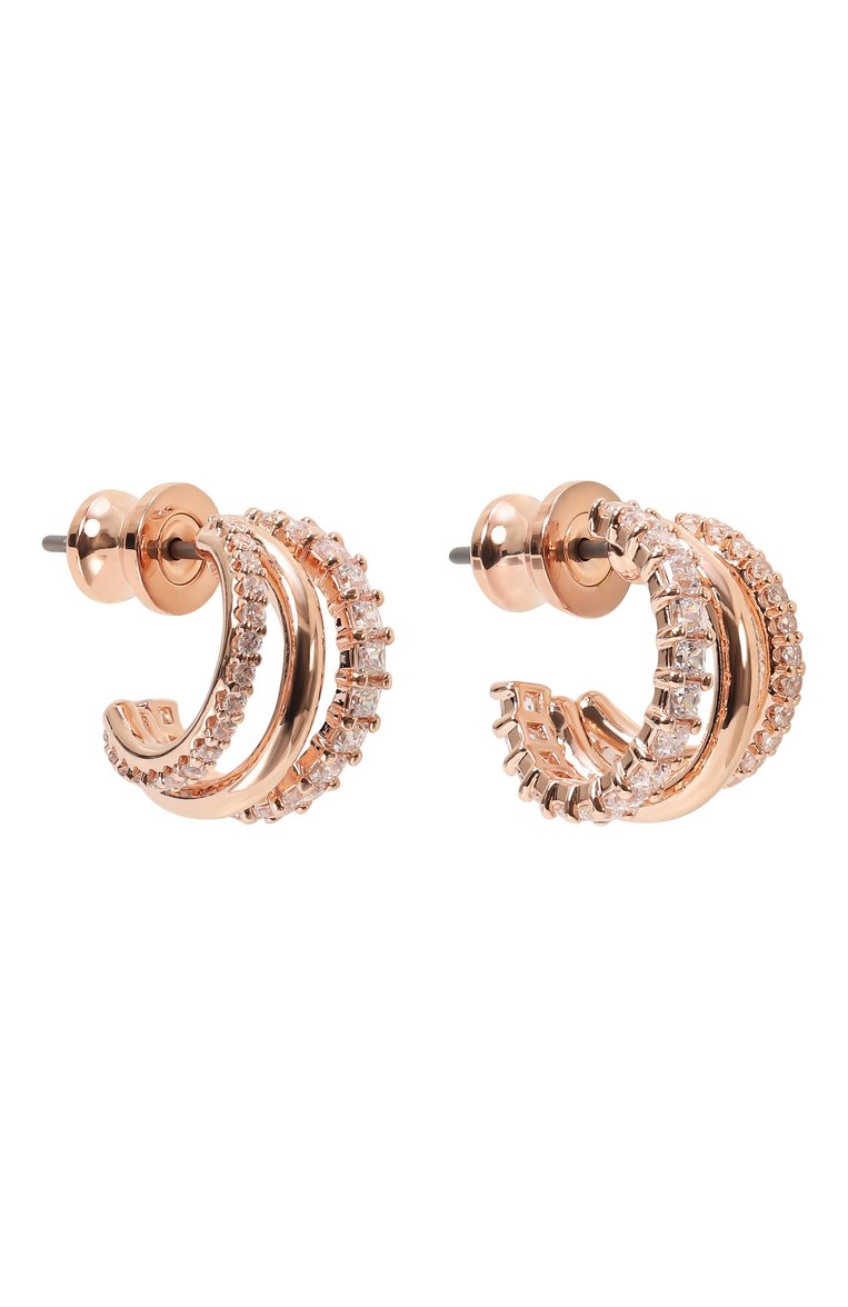 Женские серьги hyperbola SWAROVSKI золотого цвета, арт. 5698702 | Фото 3 (Материал: Металл, Кристаллы; Нос: Не проставлено)