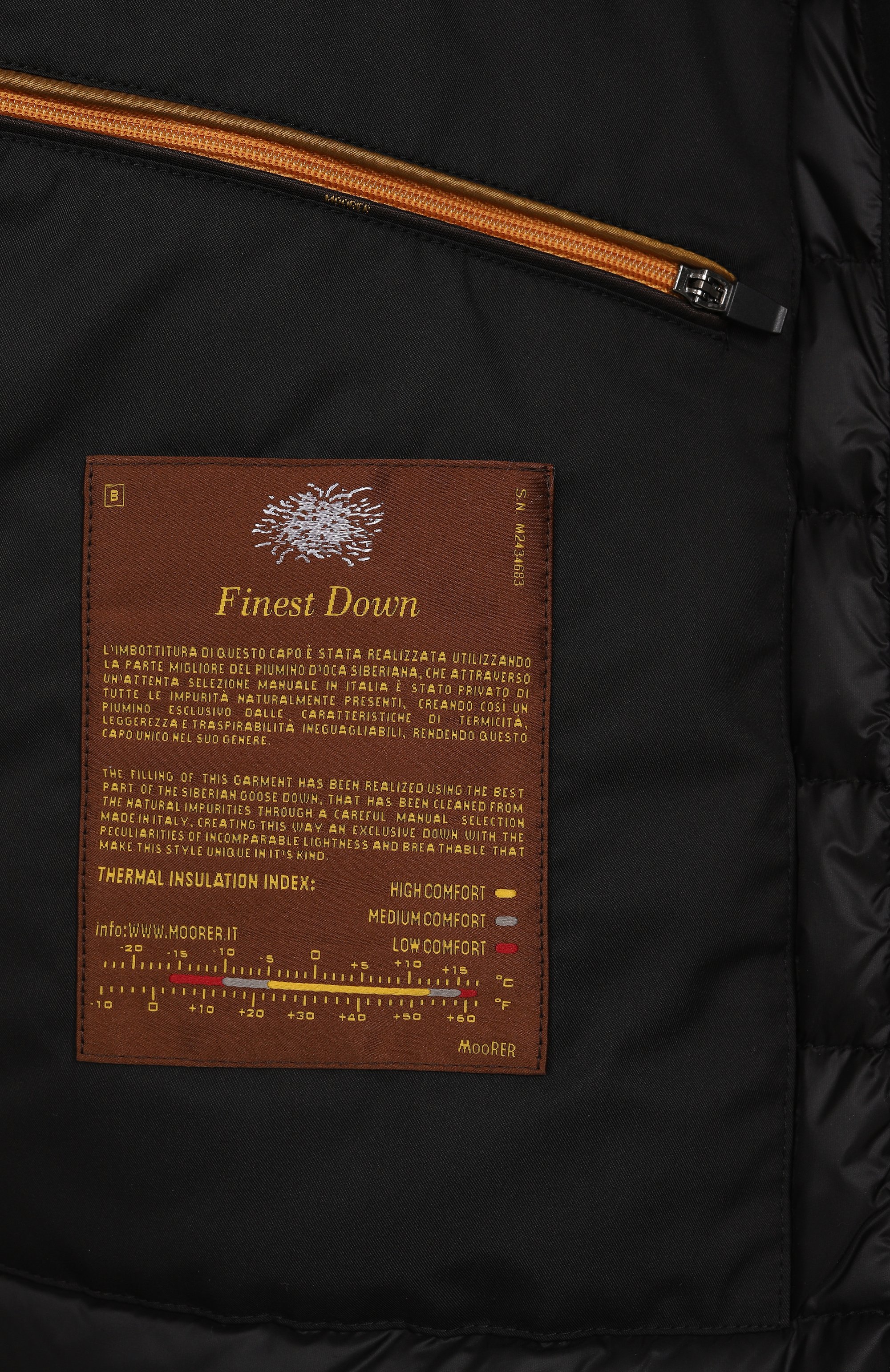 Бомбер bellati-lp с отделкой из овчины MOORER темно-серого цвета по цене 297500 руб., арт. BELLATI/LP, фото 7 Бомбер bellati-lp с отделкой из овчины MOORER, арт. BELLATI/LP, фото 7