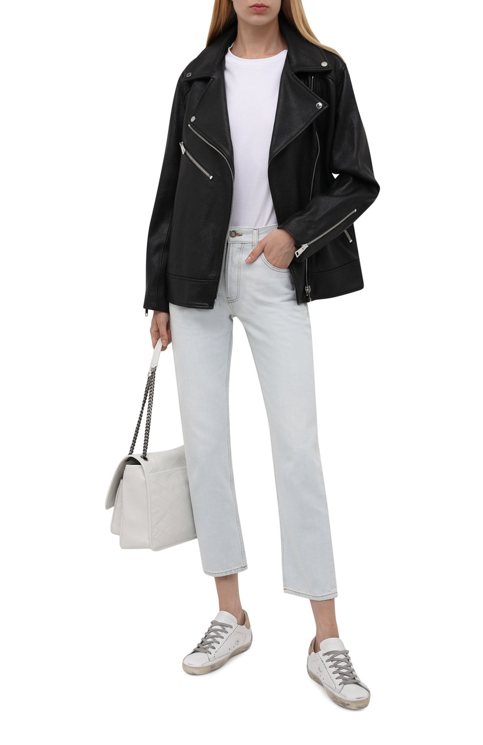 Кожаные кеды superstar GOLDEN GOOSE DELUXE BRAND, арт. GWF00102.F002028, фото 2