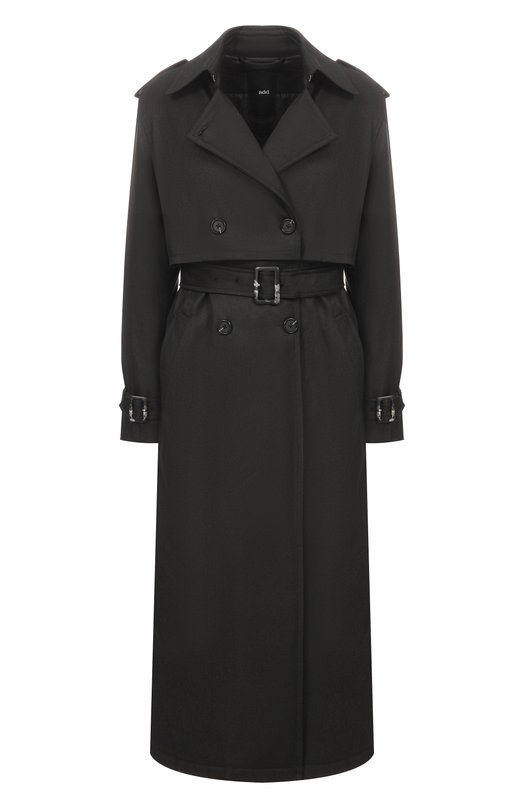 Утепленный тренч Add 12AWHJ24R Чёрный 12AWHJ24R