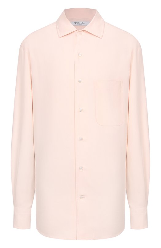 Шелковая рубашка Loro Piana FA00500 Розовый FA00500