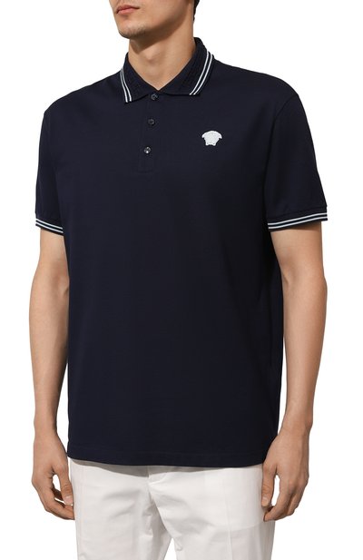 Хлопковое поло VERSACE, арт. 1013910/1A09860, фото 3