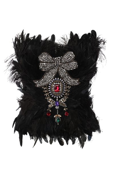 Женский топ с перьевой отделкой DOLCE & GABBANA, арт. F73B0Z/GDL62