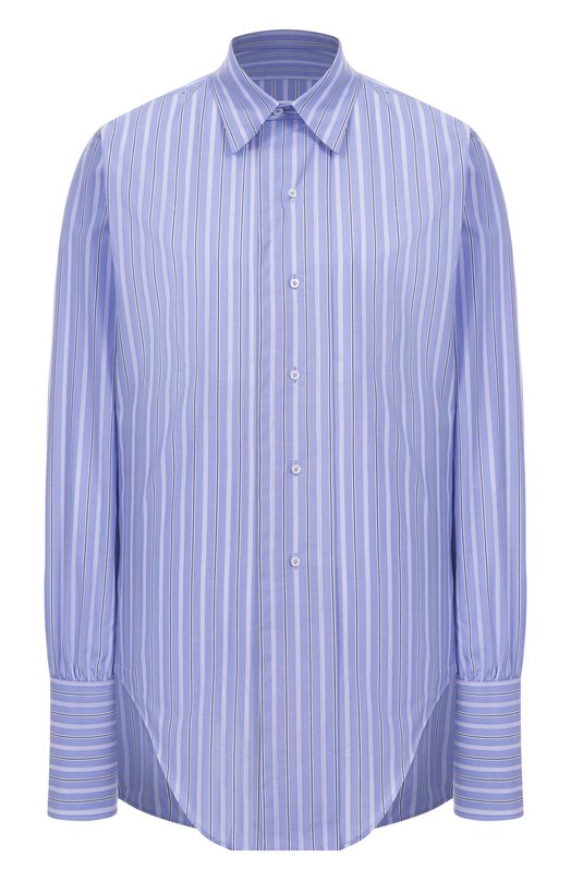 Хлопковая рубашка Maison Margiela S29DT0006/M35625 Голубой S29DT0006/M35625