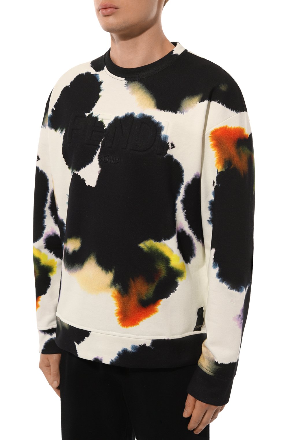 Хлопковый свитшот FENDI разноцветного цвета по цене 132500 руб., арт. FY3938 AN1K, фото 3 Хлопковый свитшот FENDI, арт. FY3938 AN1K, фото 3